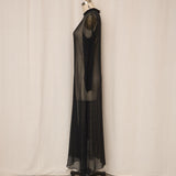 Sheer Black Silk Dress
