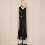 Ice Silk Asymmetrical Dress