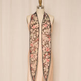 Beaded Floral Chiffon Shawl