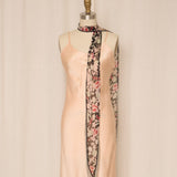 Beaded Floral Chiffon Shawl