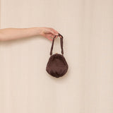 MM Vintage Brown Satin Pouch
