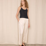 Adele Simpson White Silk Trousers