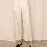 Adele Simpson White Silk Trousers