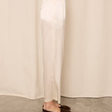 Adele Simpson White Silk Trousers