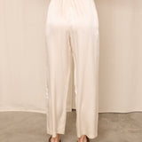 Adele Simpson White Silk Trousers