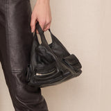 Gianni Chiarini Black Leather Bucket Bag