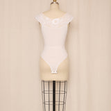 La Perla Tricot White Lace Bodysuit