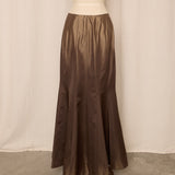 Carmen Marc Valvo Brown Ombre Long Skirt