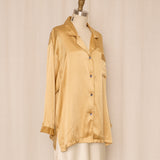 Jack Mulqueen Gold Silk Blouse