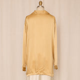 Jack Mulqueen Gold Silk Blouse