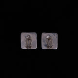 Sterling Silver Clip On Dome Earrings