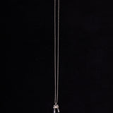 Sterling Silver Necklace with Heart and Bow Pendant