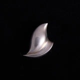 Vintage Sterling Silver Heart Shaped Brooch