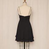 Faviana Black Mini Dress