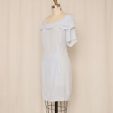 Miu Miu Light Blue Silk Dress