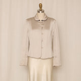 Reversible Silk Black and Silver Jacket