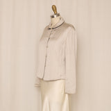 Reversible Silk Black and Silver Jacket