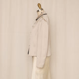 Reversible Silk Black and Silver Jacket