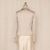 Reversible Silk Black and Silver Jacket