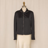 Reversible Silk Black and Silver Jacket