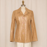 Anfum Tan Leather Jacket