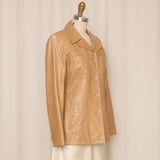 Anfum Tan Leather Jacket