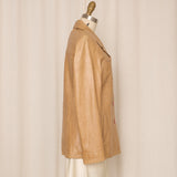 Anfum Tan Leather Jacket