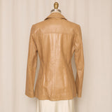 Anfum Tan Leather Jacket