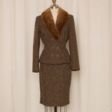 Blumarine Tweed Skirt Set