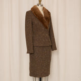 Blumarine Tweed Skirt Set