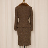 Blumarine Tweed Skirt Set