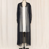 JonQuil Black Silk Robe