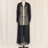 JonQuil Black Silk Robe