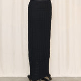 Yohji Yamamoto Pleated Black Skirt