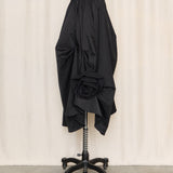 Gracia Black Midi Skirt with Rosettes