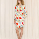 Bill Blass Floral Print Skirt Suit