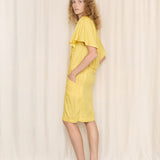 Karl Lagerfeld Vintage Yellow Linen Dress