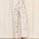 Kenzo Floral Embroidered Pants