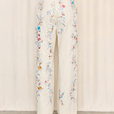 Kenzo Floral Embroidered Pants