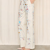 Kenzo Floral Embroidered Pants