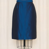 Versus Versace Vintage Blue Lace Skirt Suit