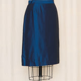 Versus Versace Vintage Blue Lace Skirt Suit