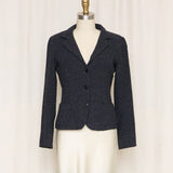 Agnis B Fitted Wool Blend Blazer