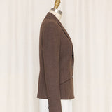 Vintage Brown Wool Blend Blazer