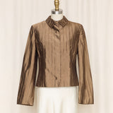 Valentino Brown Textured Blazer