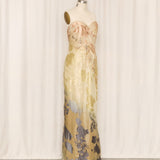 Michael Casey Couture 1990s Silk Gown