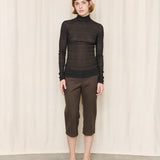 Richard Tyler Collection Striped Turtleneck
