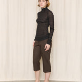 Richard Tyler Collection Striped Turtleneck