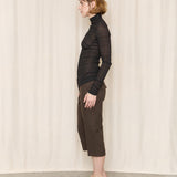 Richard Tyler Collection Striped Turtleneck