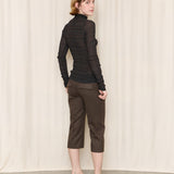 Richard Tyler Collection Striped Turtleneck